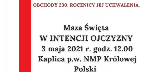 Plakat 3 maja 2021 m Plakat 3 maja 2021 m