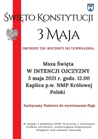 Plakat 3 maja 2021 m Plakat 3 maja 2021